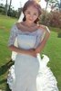 Robe de mariée distinctif jusqu'au sol solennel sexy vintage - 3