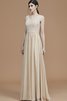 V-Ausschnitt Prinzessin Normale Taille Reißverschluss A Linie Brautjungfernkleid - 6