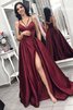 Robe de bal en satin populaire bretelles spaghetti de princesse naturel - 1