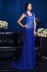 Chiffon A-Linie Prinzessin Brautmutterkleid mit V-Ausschnitt mit Applikation - 5