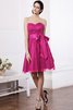 Vestido de Dama de Honor de Corte princesa de Corte-A de Escote Corazón con Cintas - 11