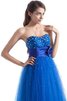 Vestido de Noche de Largo de Escote Corazón de Abalorio de Sin mangas - 6