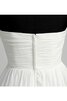 Sencillo Vestido de Novia de Corte-A en Gasa de Criss Cross de Abalorio - 9