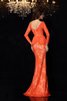 Normale Taille V-Ausschnitt Etui Schmetterlingsknoten Anständiges Abendkleid - 2