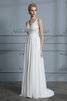 Robe de mariée avec zip voyant de col en v romantique facile - 6