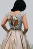 Robe de bal de princesse glamour manche nulle col u profond naturel - 2