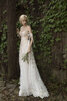 Vestido de Novia de Largo de Abalorio de Tiras anchas de Emocionante - 8