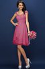Abito da Damigella in Chiffon con Piega Conotta A-Line Principessa - 28