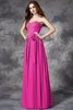 Vestido de Dama de Honor de Corte princesa de Volante de Escote Corazón de Largo - 11