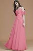 Abito da Damigella Senza Maniche A Terra Principessa A-Line in Chiffon - 32