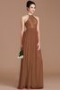 Prinzessin Normale Taille Reißverschluss Neckholder Chiffon Brautjungfernkleid - 9