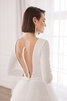 Normale Taille A-Line Bezaubernd Einfaches Brautkleid aus Satin - 3