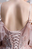 Vestido de Fiesta de Cordón de Abalorio de Deslumbrante de Sin mangas - 5