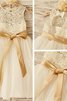 Robe de cortège enfant naturel de princesse a-ligne jusqu'au sol avec sans manches - 1