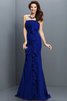 Meerjungfrau Stil Ärmelloses Chiffon Bodenlanges Brautjungfernkleid mit Empire Taille - 26