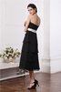 Ärmelloses Chiffon A Linie Mini Brautjungfernkleid mit Herz-Ausschnitt - 2
