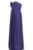 Vestido de Dama de Honor de Corte-A en Gasa de Sin mangas de Plisado de Volantes Adorno - 3