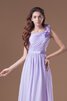 Abito da Damigella Conotta Moderno con Nastro con Increspato A-Line in Chiffon - 2