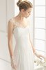 Garten keine Taille durchsichtige Rücken gesticktes langes romantisches Brautkleid - 3