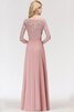 Robe de bal avec chiffon accrocheur avec ruban romantique longue - 2