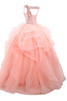 Robe de quinceanera simple mode naturel de col bateau de mode de bal - 8