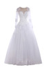 Robe de mariée brillant distinguee exclusif officiel de col en cœur - 1