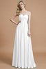 Herz-Ausschnitt Chiffon Ärmelloses Normale Taille Brautjungfernkleid mit hoher Tailler - 34