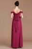 Prinzessin Chiffon Ärmelloses Schulterfreier Ausschnitt Bodenlanges Brautjungfernkleid - 36