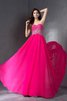 Vestido de Noche de Imperio Cintura de Abalorio de Escote Corazón de Cremallera - 3
