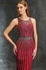 Schaufel-Ausschnitt Ärmelloses Etui Anständiges Abendkleid mit Natürlicher Taille - 4
