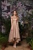 Vestido de Cóctel de Brillante de Natural de con Lentejuelas de Largo - 3