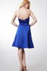 Robe demoiselle d'honneur simple luxueux de lotus en satin avec sans manches - 3