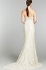 Robe de mariée distinguee décolleté dans le dos avec sans manches avec cristal de col en v - 2