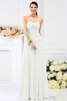 Robe demoiselle d'honneur plissage longue jusqu'au sol avec fleurs manche nulle - 16