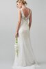 Abito da Sposa con paillette Tubino in Pizzo con Perline Romantico con Applique - 2