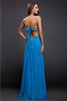 Robe de soirée en forme avec chiffon longueur au ras du sol de bustier manche nulle - 2