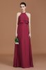 A-Linie Aufregend Prinzessin Schaufel-Ausschnitt Brautjungfernkleid mit Rüschen - 7