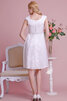 Brillant Empire Taille Romantisches Einfaches Brautkleid mit Gürtel - 3