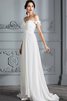 Chiffon Prinzessin A-Line Ärmelloses Bodenlanges Brautkleid - 6
