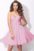Chiffon Normale Taille Reißverschluss Kurzes Brautjungfernkleid mit Herz-Ausschnitt - 22