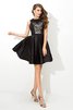 Normale Taille Mini Formelles Sexy Cocktailkleid mit Reißverschluss - 4