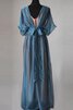 Ewiges Chiffon plissiertes Spitze Brautjungfernkleid mit Gürtel mit Schleife - 2