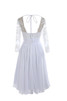 Formal Vestido de Novia en Encaje de Recatado de Lujoso de Largo - 6
