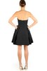 Robe demoiselle d'honneur chic courte ruché entrecroisé - 2