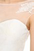 Bateau kurze Ärmeln normale Taille schlichtes langes Brautkleid mit gekappten Ärmeln - 4
