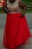 Vestido de Fiesta de Corte princesa de Escote redondo de Sin mangas - 1