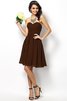 Abito da Damigella Cuore Cerniera Principessa A-Line in Chiffon - 7