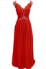 Paillettenbesetztes Chiffon A-Linie plissiertes bodenlanges Brautjungfernkleid - 11