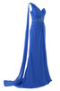 Vestido de Noche de Corte-A de Largo de Cristal de Natural de Recatado - 3