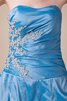 Plissiertes Ärmelloses Duchesse-Linie Quinceanera Kleid mit Applikation mit Pick-Ups - 8